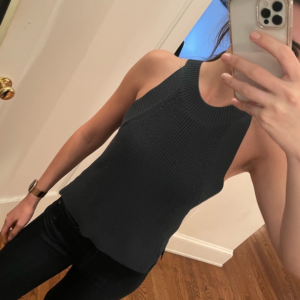 Dark green Wilfred knitted top